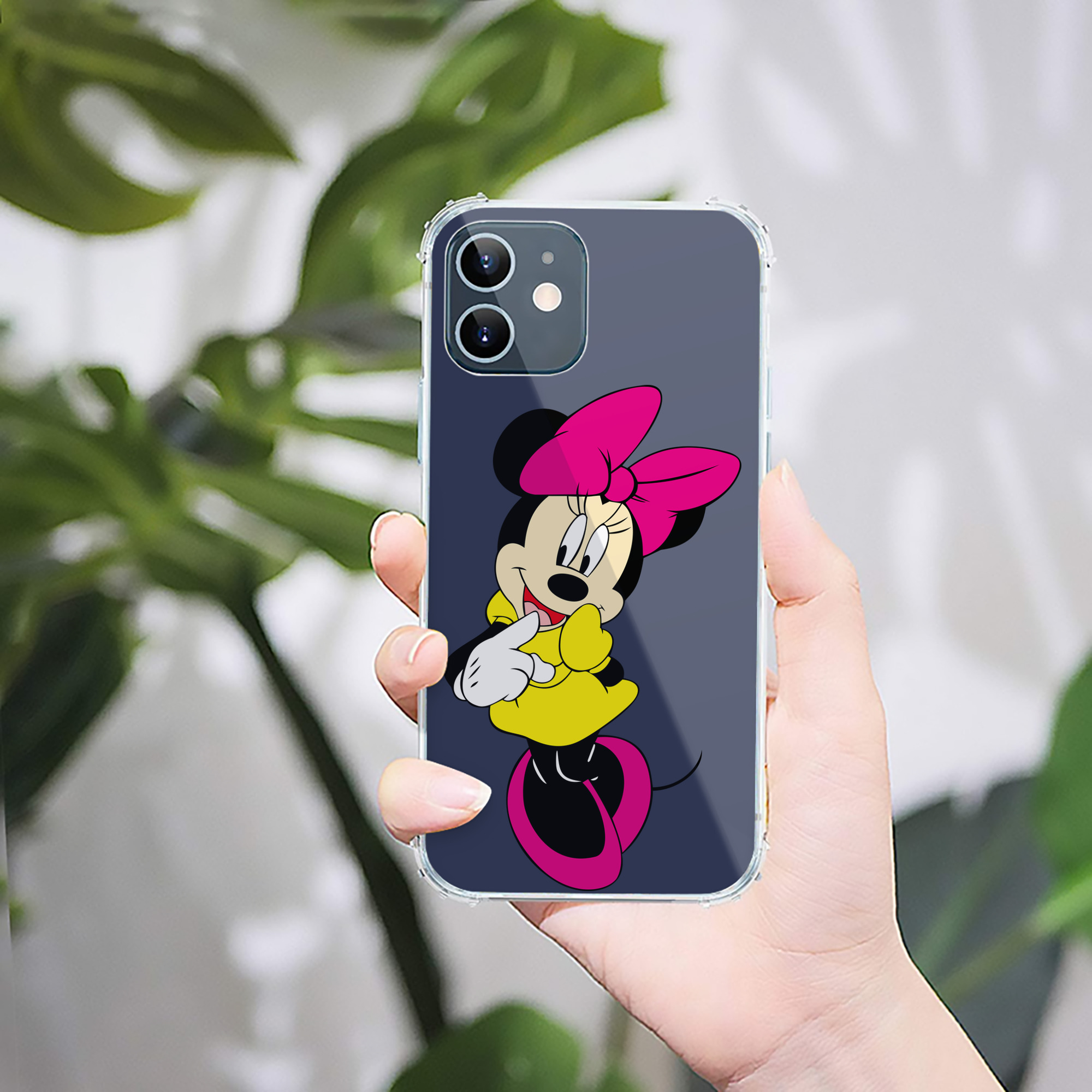（画像用） ミッキーマウス Mickey Mouse 【iPhone 12シリーズ対応】透明スマホケース（クリアソフトケース）